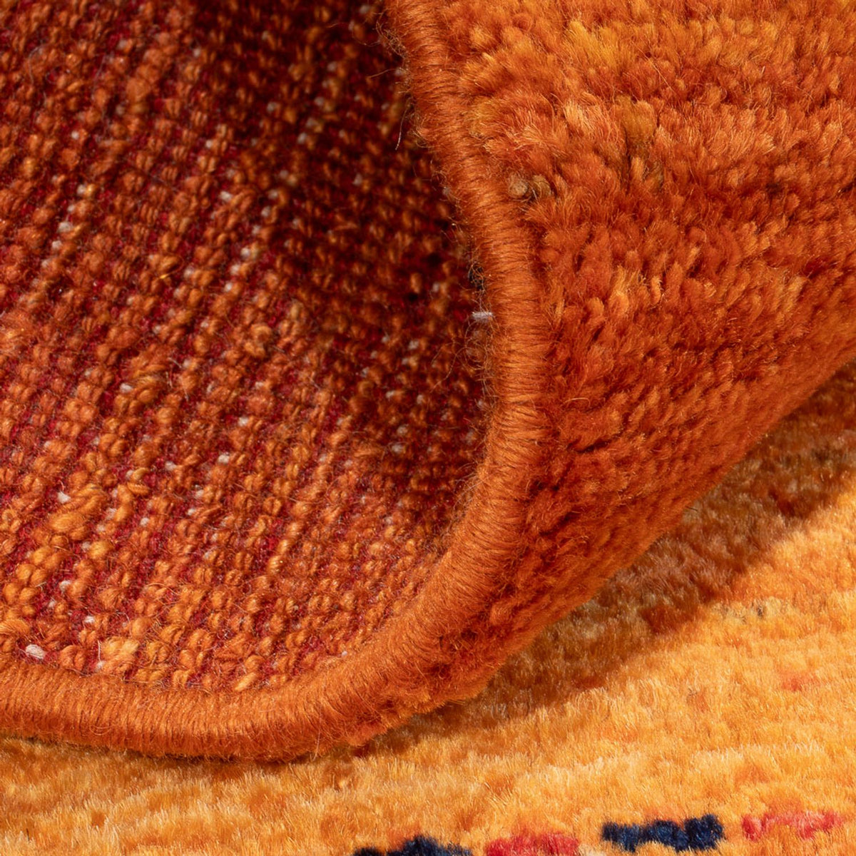 Gabbeh-tæppe - Persisk - 142 x 98 cm - orange