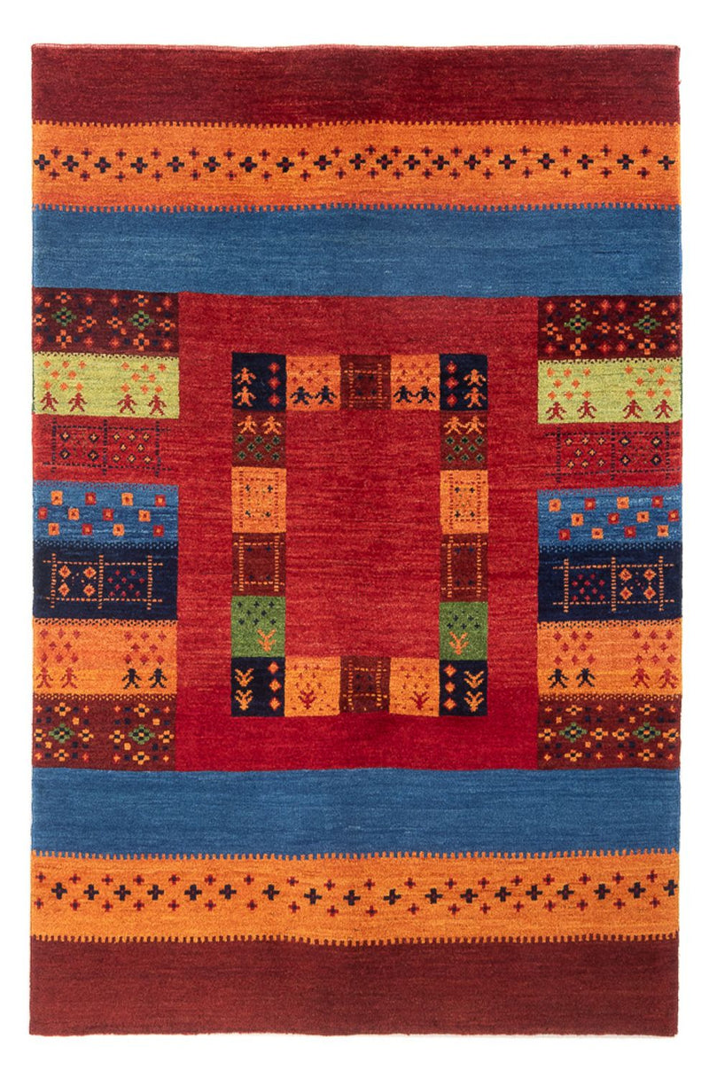 Gabbeh-tæppe - Persisk - 192 x 134 cm - flerfarvet