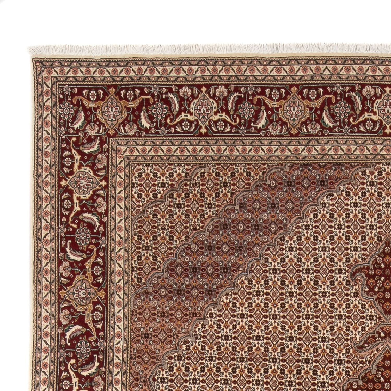 Persisk tæppe - Tabriz - Royal - 344 x 246 cm - lys brun