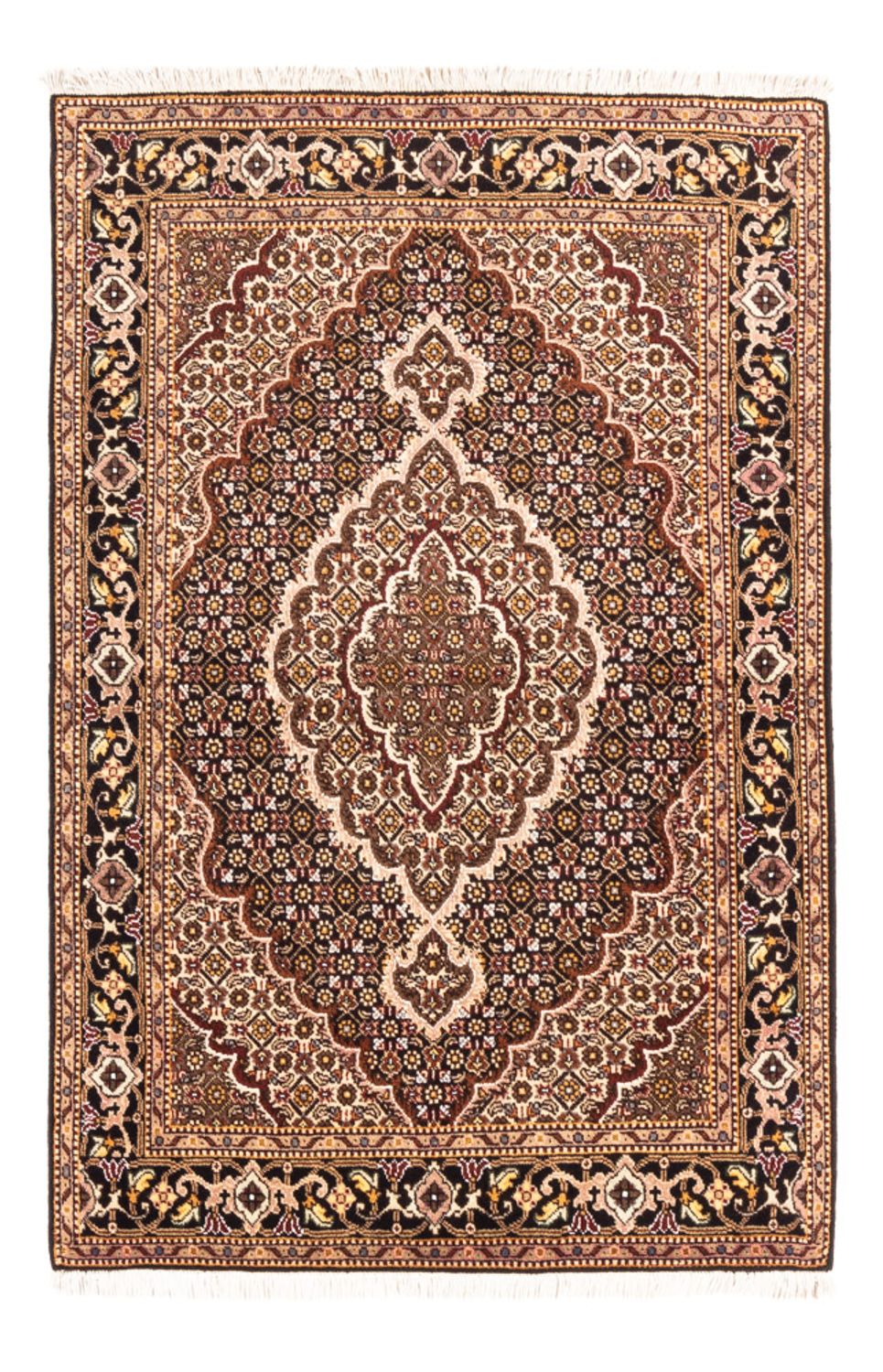 Persisk tæppe - Tabriz - Royal - 144 x 101 cm - mørkeblå