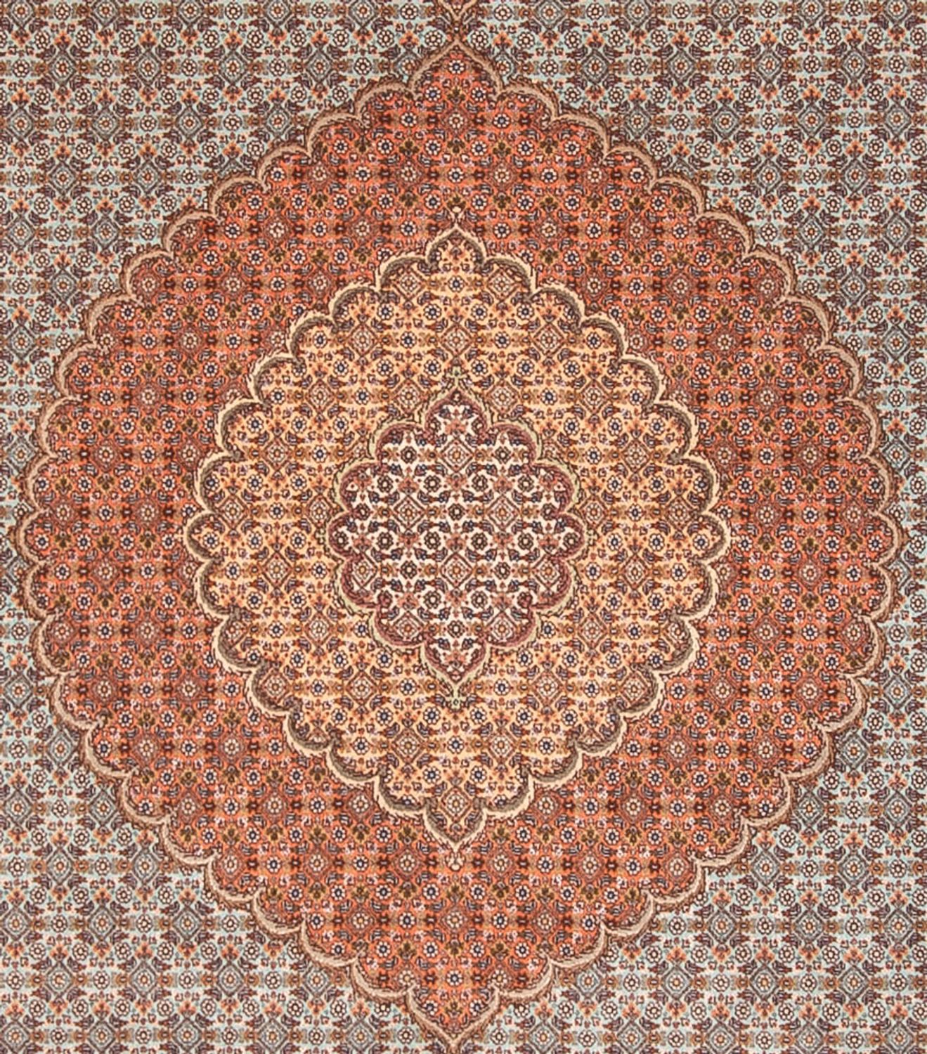 Persisk tæppe - Tabriz - Royal - 304 x 248 cm - lys brun