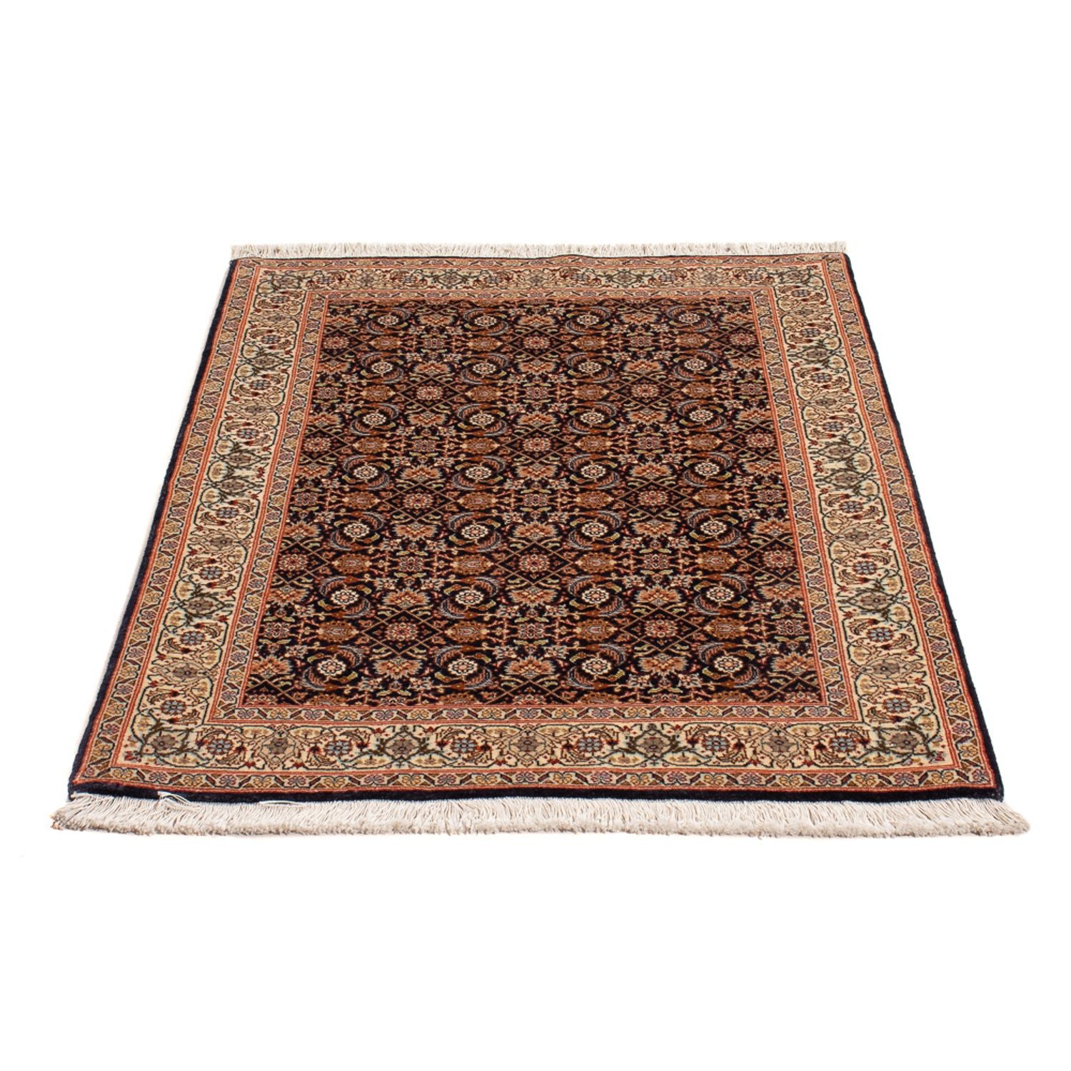 Persisk tæppe - Tabriz - Royal - 117 x 83 cm - mørkeblå