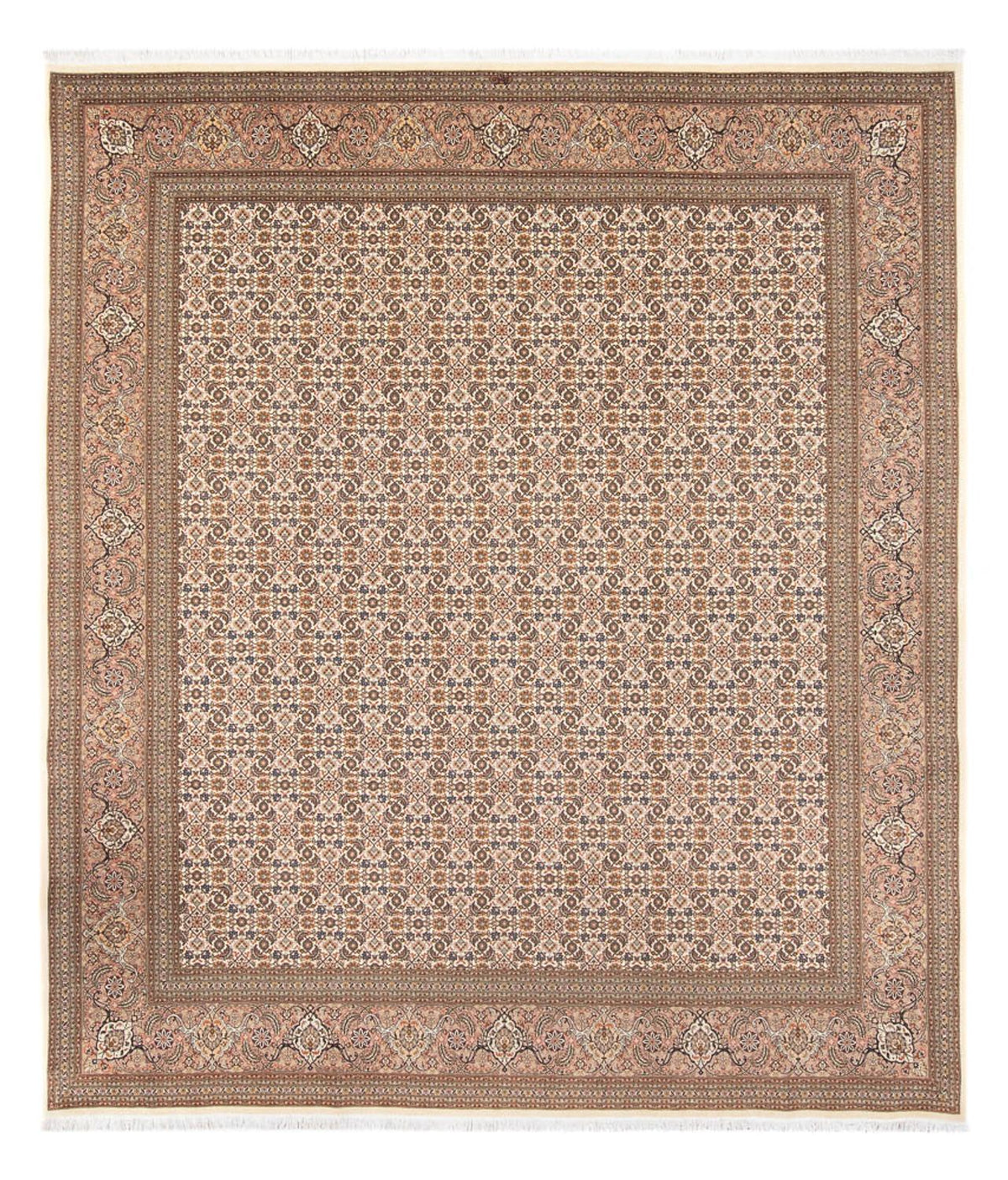 Persisk tæppe - Tabriz - Royal - 290 x 253 cm - mørk beige