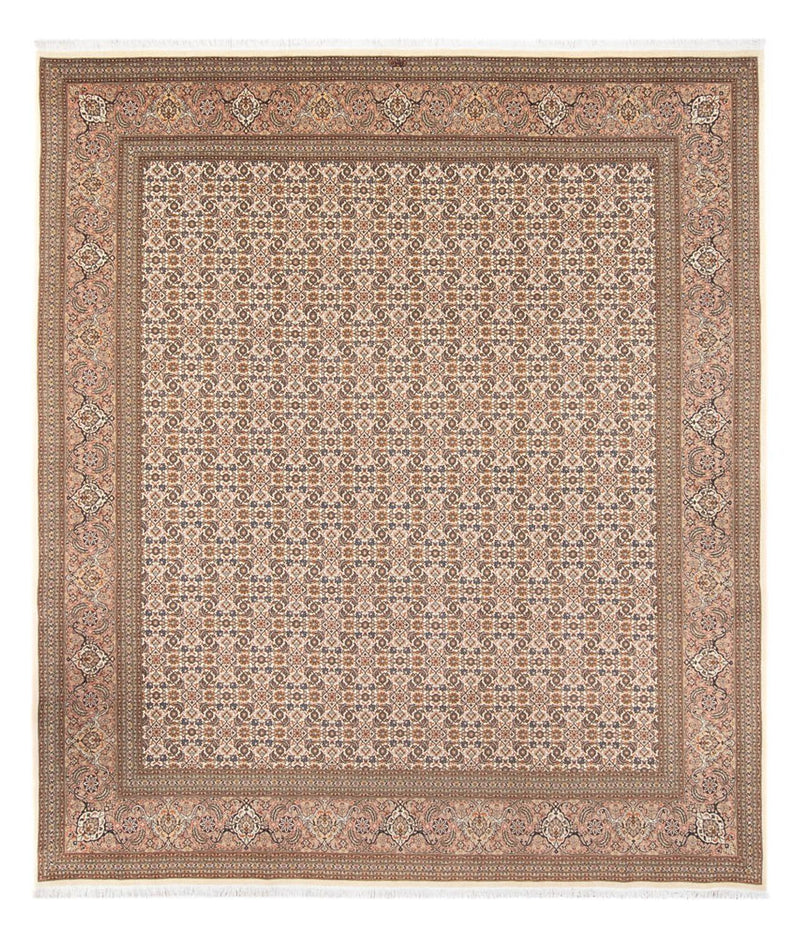 Persisk tæppe - Tabriz - Royal - 290 x 253 cm - mørk beige