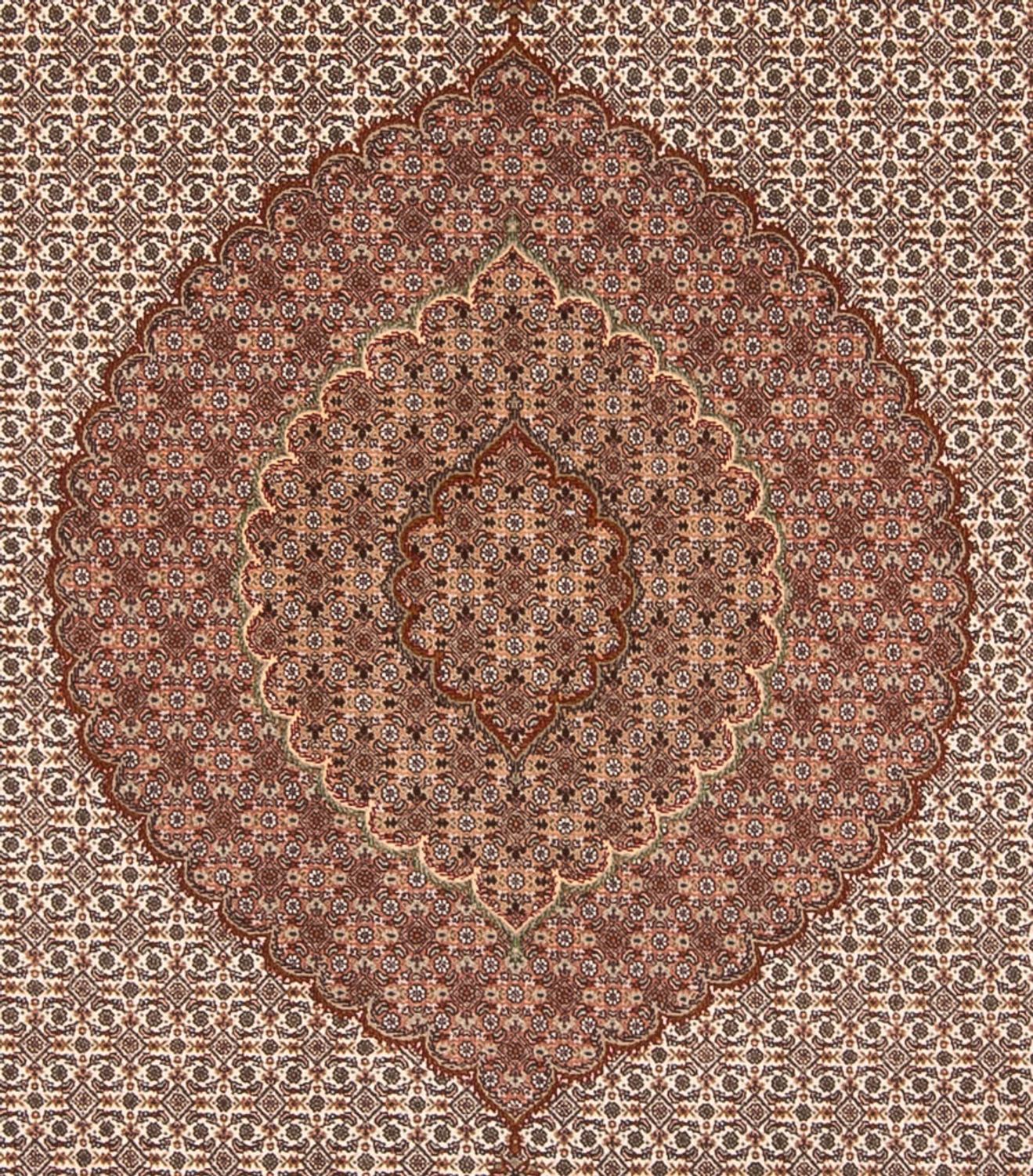 Persisk tæppe - Tabriz - 355 x 250 cm - lys brun