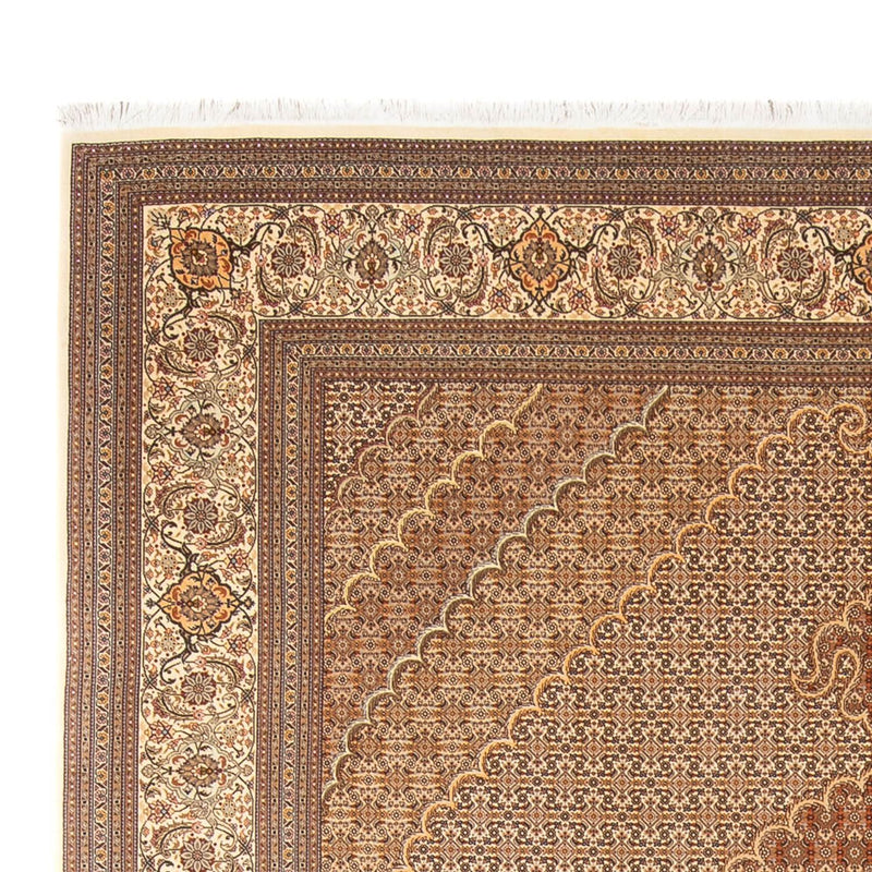 Persisk tæppe - Tabriz - 290 x 250 cm - lys brun