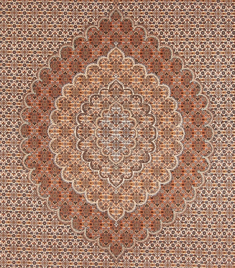 Persisk tæppe - Tabriz - 349 x 254 cm - lys brun