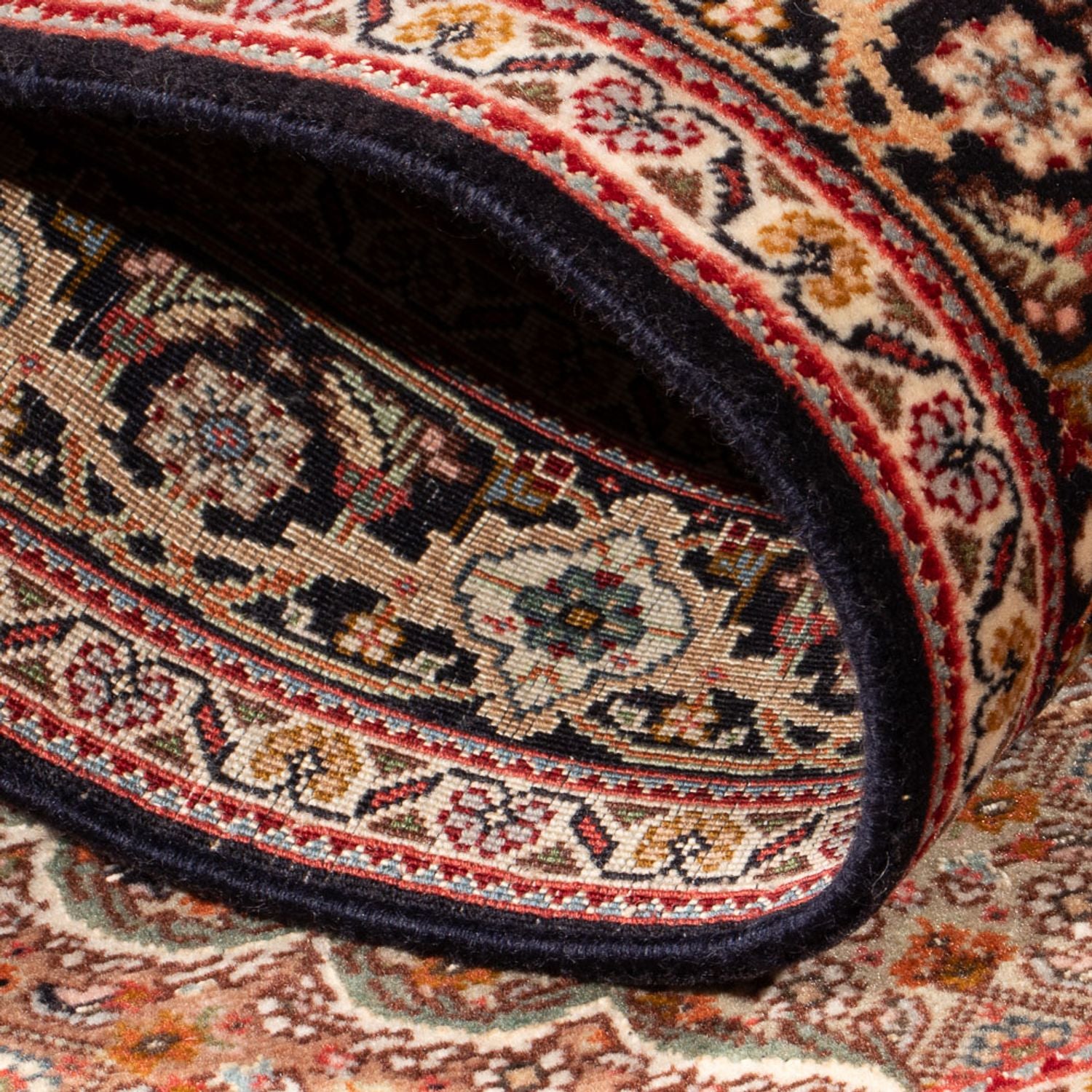 Persisk tæppe - Tabriz - Royal - 122 x 84 cm - mørkeblå