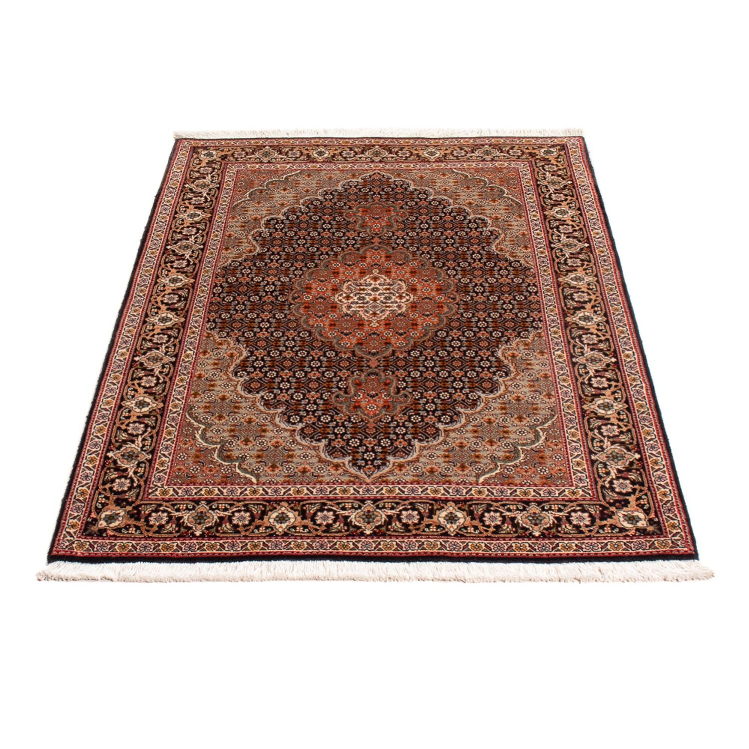 Persisk tæppe - Tabriz - Royal - 122 x 84 cm - mørkeblå