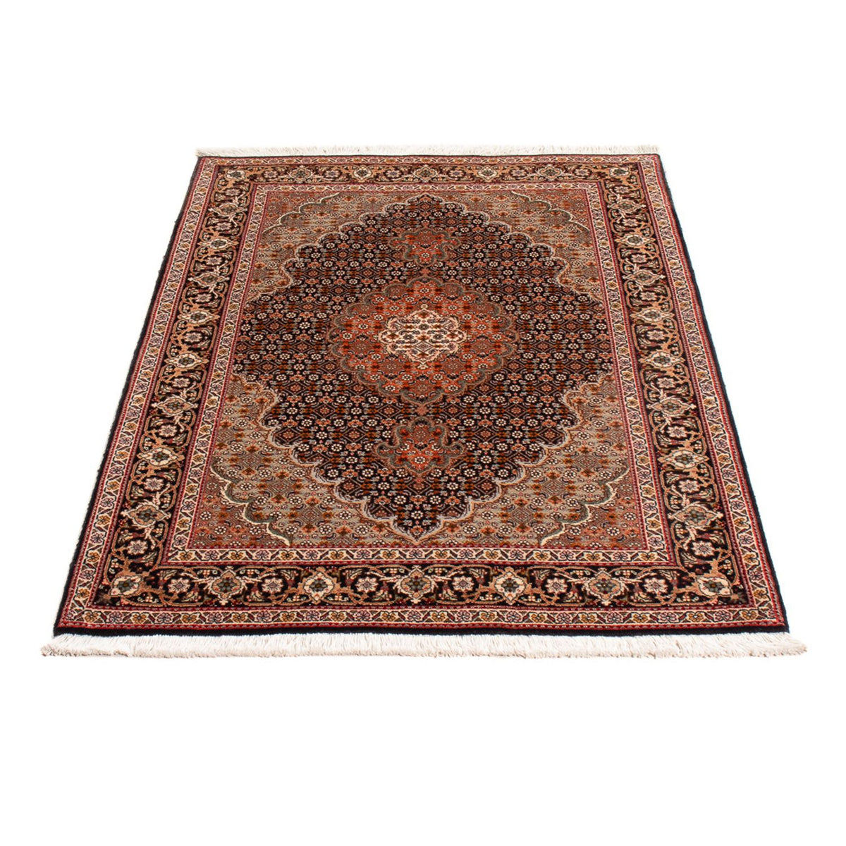 Persisk tæppe - Tabriz - Royal - 122 x 84 cm - mørkeblå