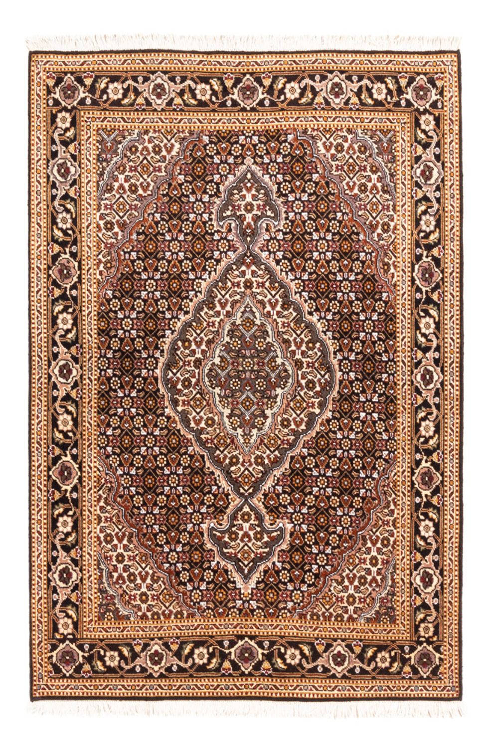Persisk tæppe - Tabriz - 150 x 103 cm - mørkeblå