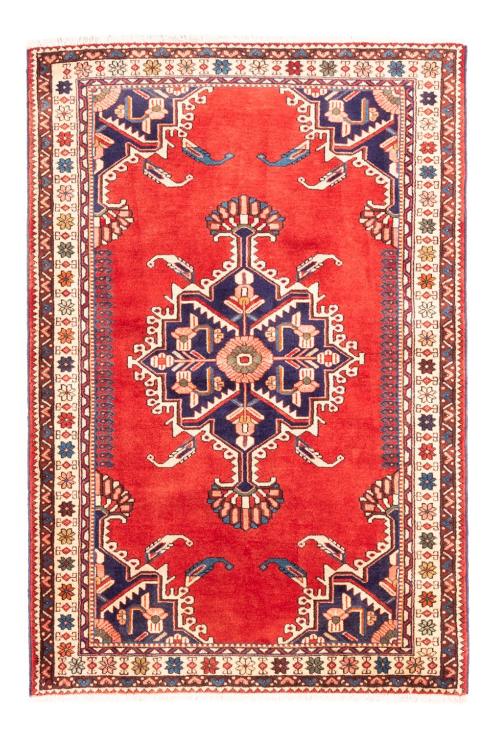 Persisk tæppe - Nomadisk - 154 x 109 cm - rød