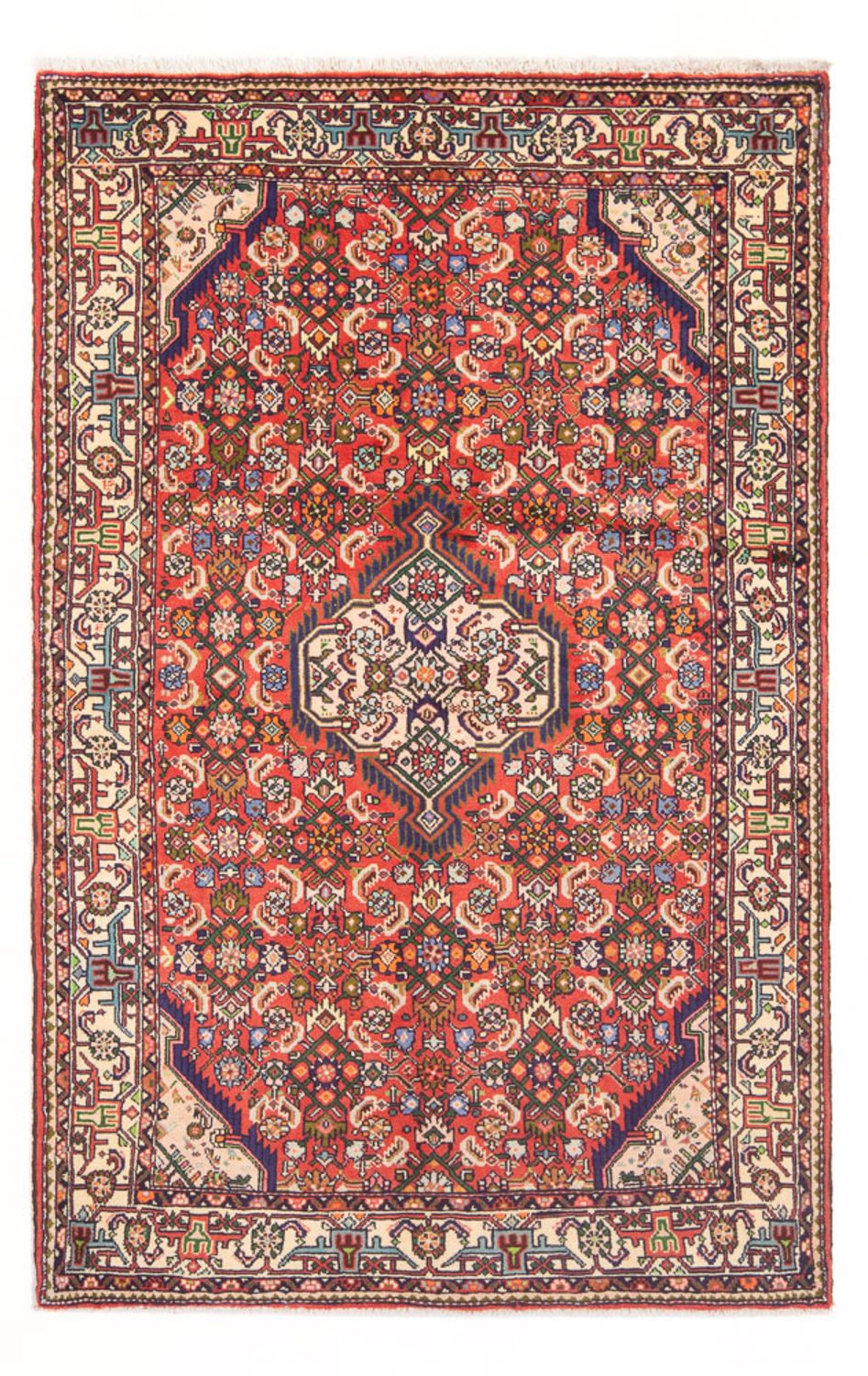 Persisk tæppe - Nomadisk - 194 x 147 cm - rød