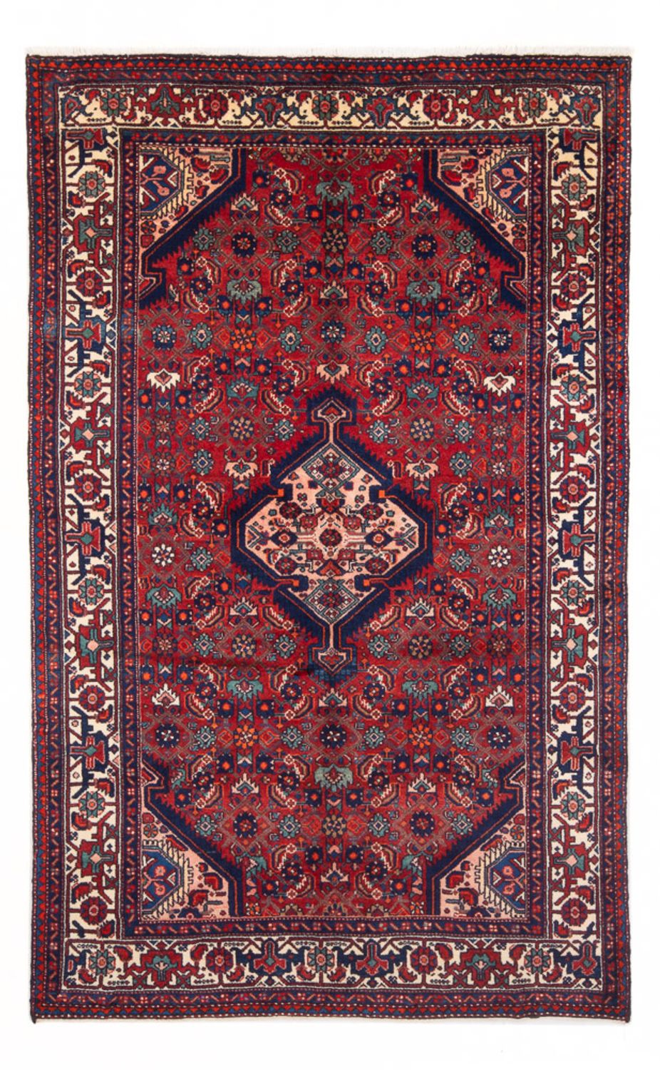 Persisk tæppe - Nomadisk - 220 x 137 cm - rød