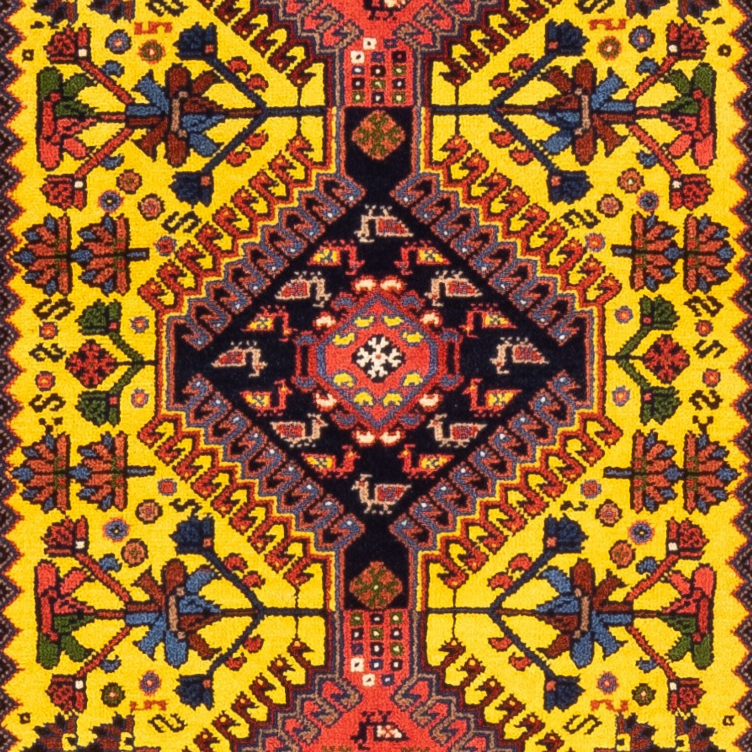 Løber Persisk tæppe - Nomadisk - 202 x 78 cm - gul