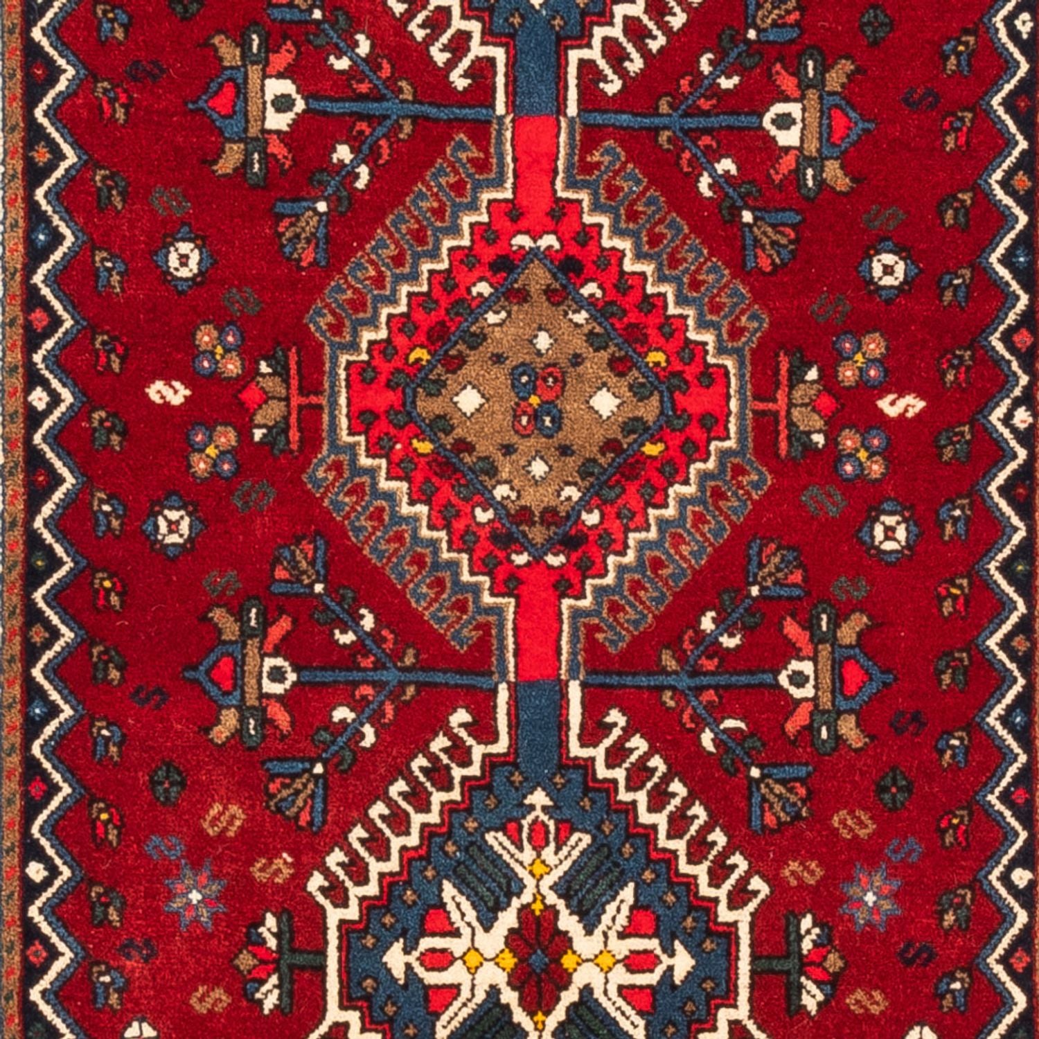 Løber Persisk tæppe - Nomadisk - 195 x 80 cm - rød