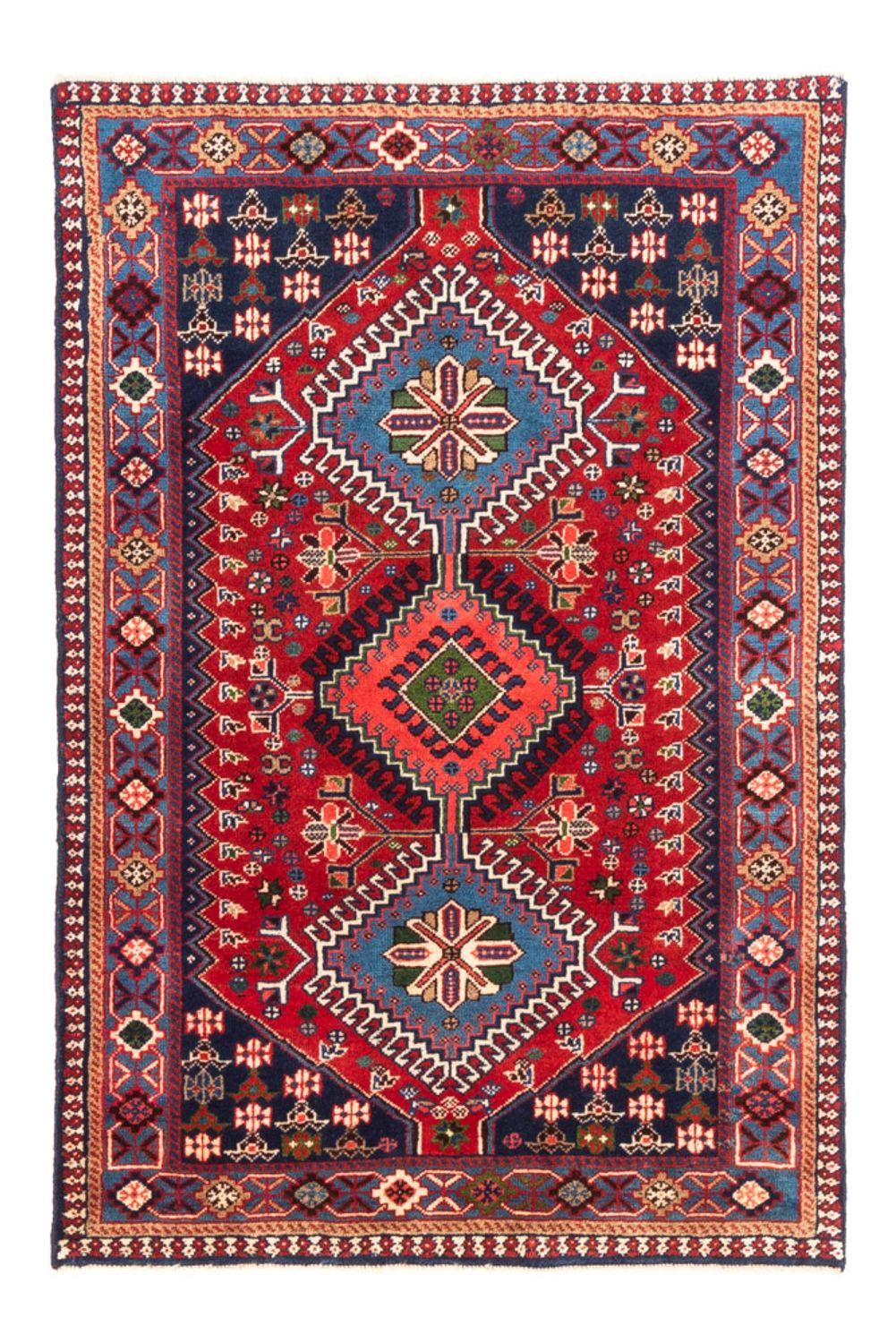 Persisk tæppe - Nomadisk - 115 x 82 cm - rød