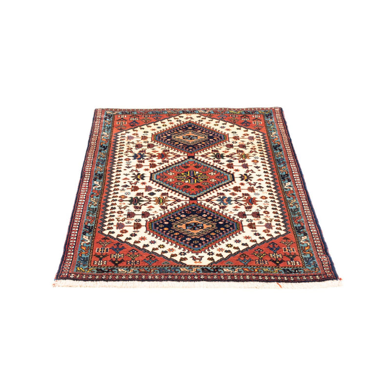 Persisk tæppe - Nomadisk - 130 x 82 cm - creme