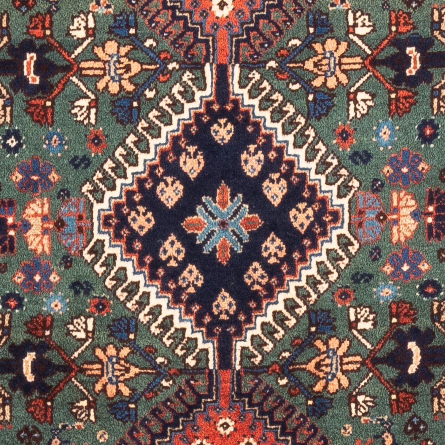 Persisk tæppe - Nomadisk - 130 x 80 cm - grøn