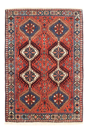 Persisk tæppe - Nomadisk - 118 x 81 cm - rød