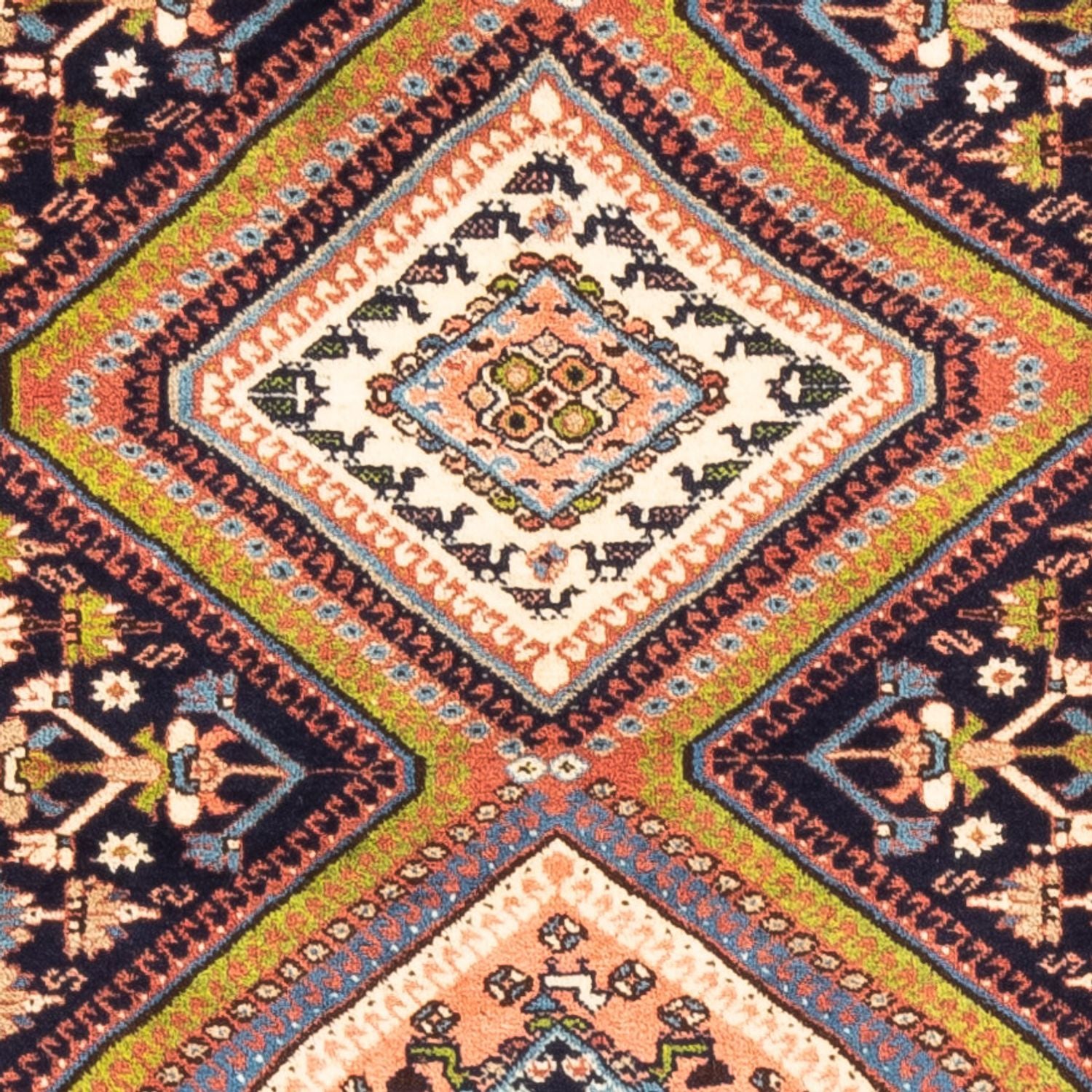 Løber Persisk tæppe - Nomadisk - 198 x 80 cm - mørkeblå