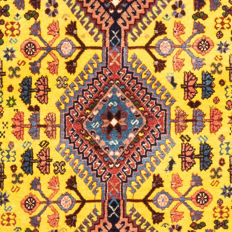 Persisk tæppe - Nomadisk - 128 x 82 cm - gul