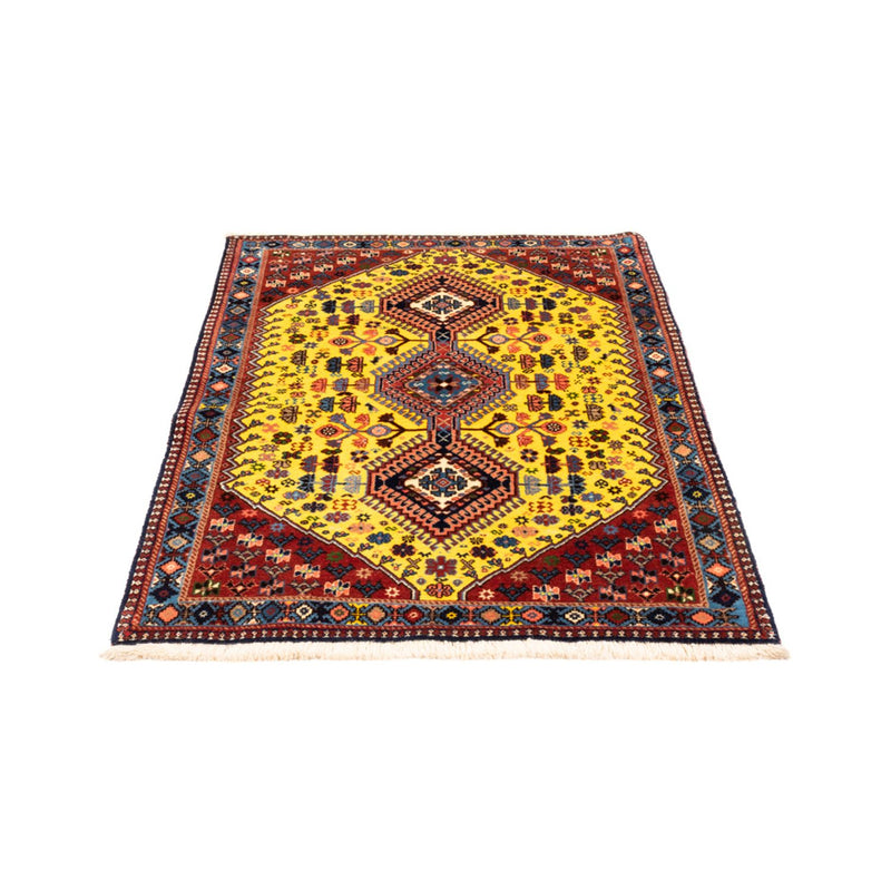 Persisk tæppe - Nomadisk - 128 x 82 cm - gul
