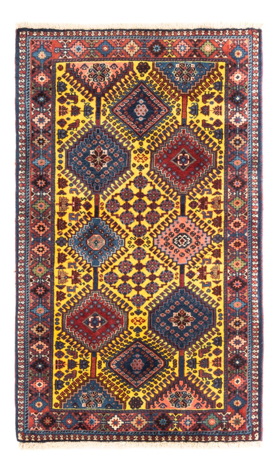Persisk tæppe - Nomadisk - 128 x 78 cm - gul