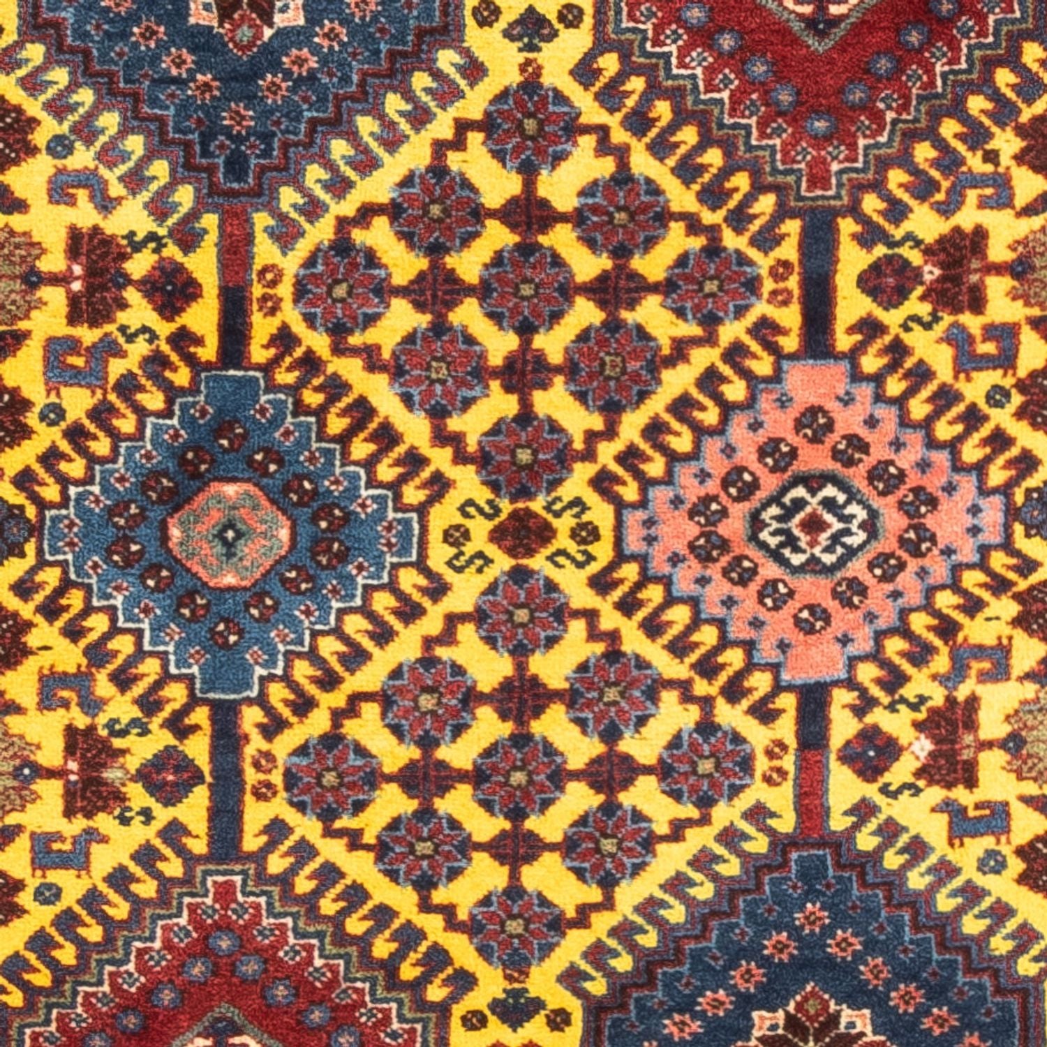 Persisk tæppe - Nomadisk - 128 x 78 cm - gul