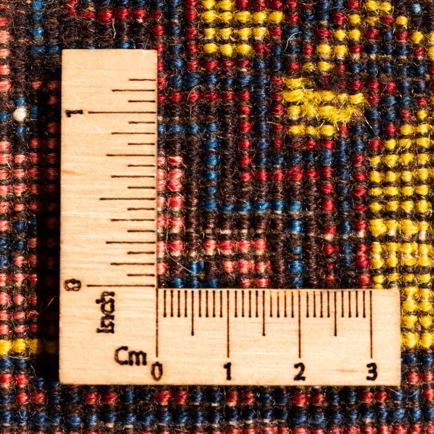 Persisk tæppe - Nomadisk - 128 x 78 cm - gul