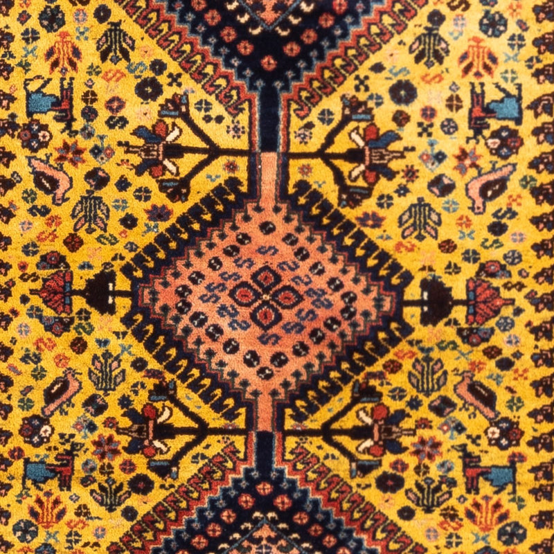 Persisk tæppe - Nomadisk - 132 x 85 cm - gul