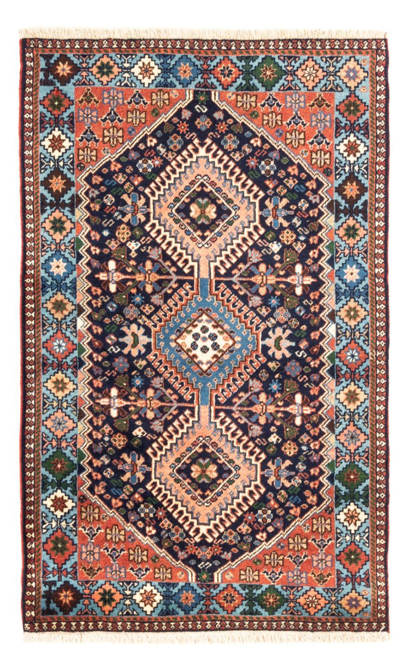 Persisk tæppe - Nomadisk - 130 x 82 cm - mørkeblå