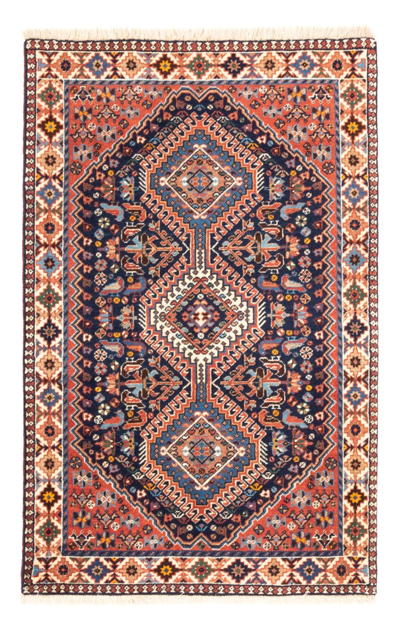 Persisk tæppe - Nomadisk - 125 x 80 cm - mørkeblå