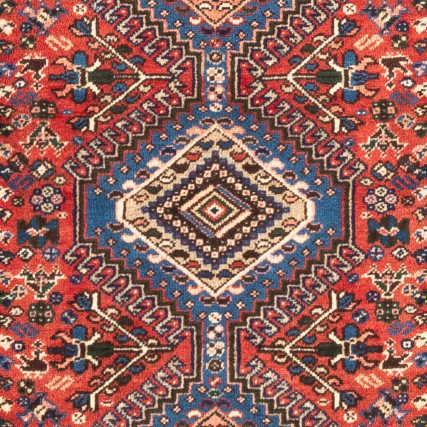 Persisk tæppe - Nomadisk - 128 x 75 cm - rød