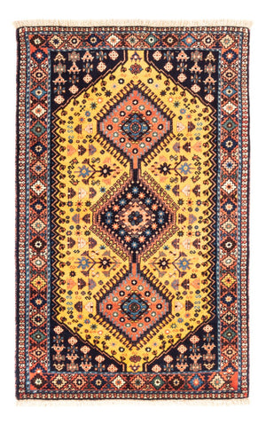 Persisk tæppe - Nomadisk - 133 x 82 cm - gul
