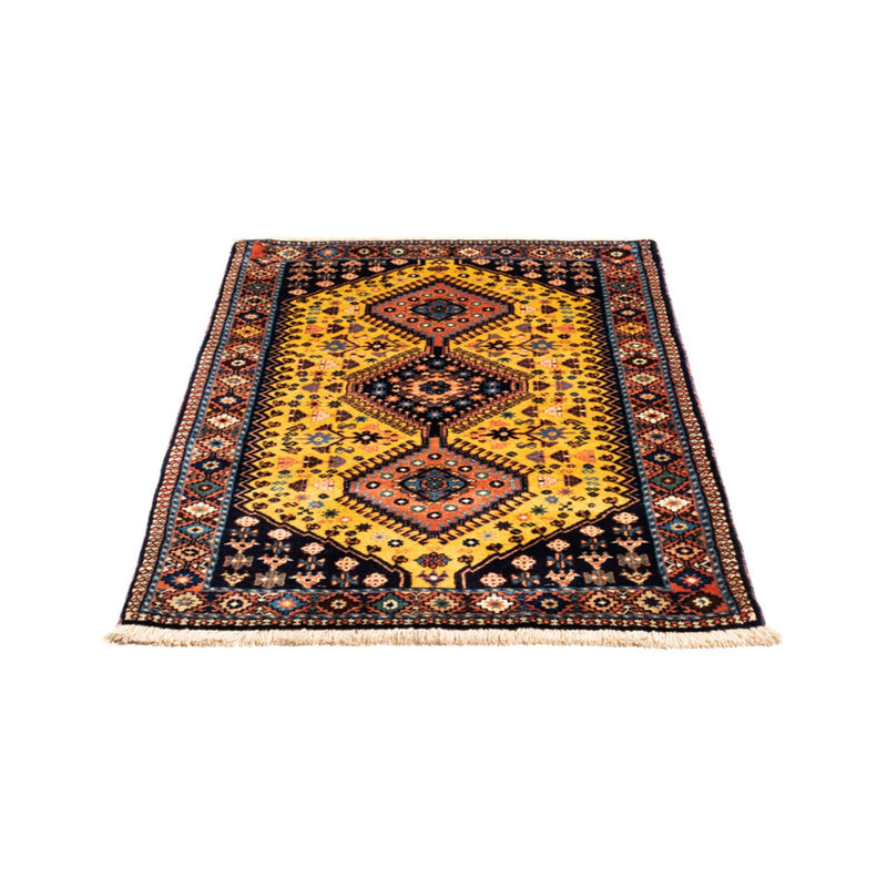 Persisk tæppe - Nomadisk - 133 x 82 cm - gul