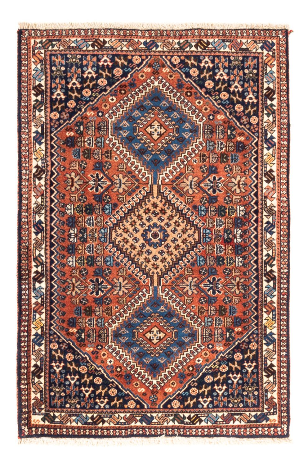 Persisk tæppe - Nomadisk - 125 x 84 cm - rød