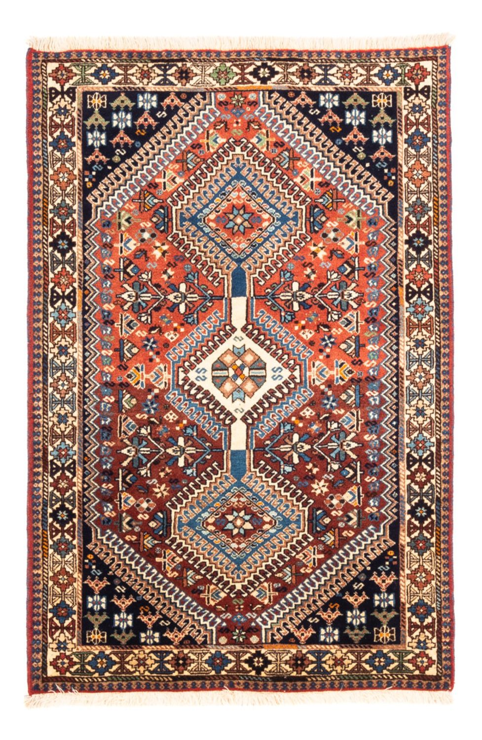 Persisk tæppe - Nomadisk - 130 x 85 cm - rød