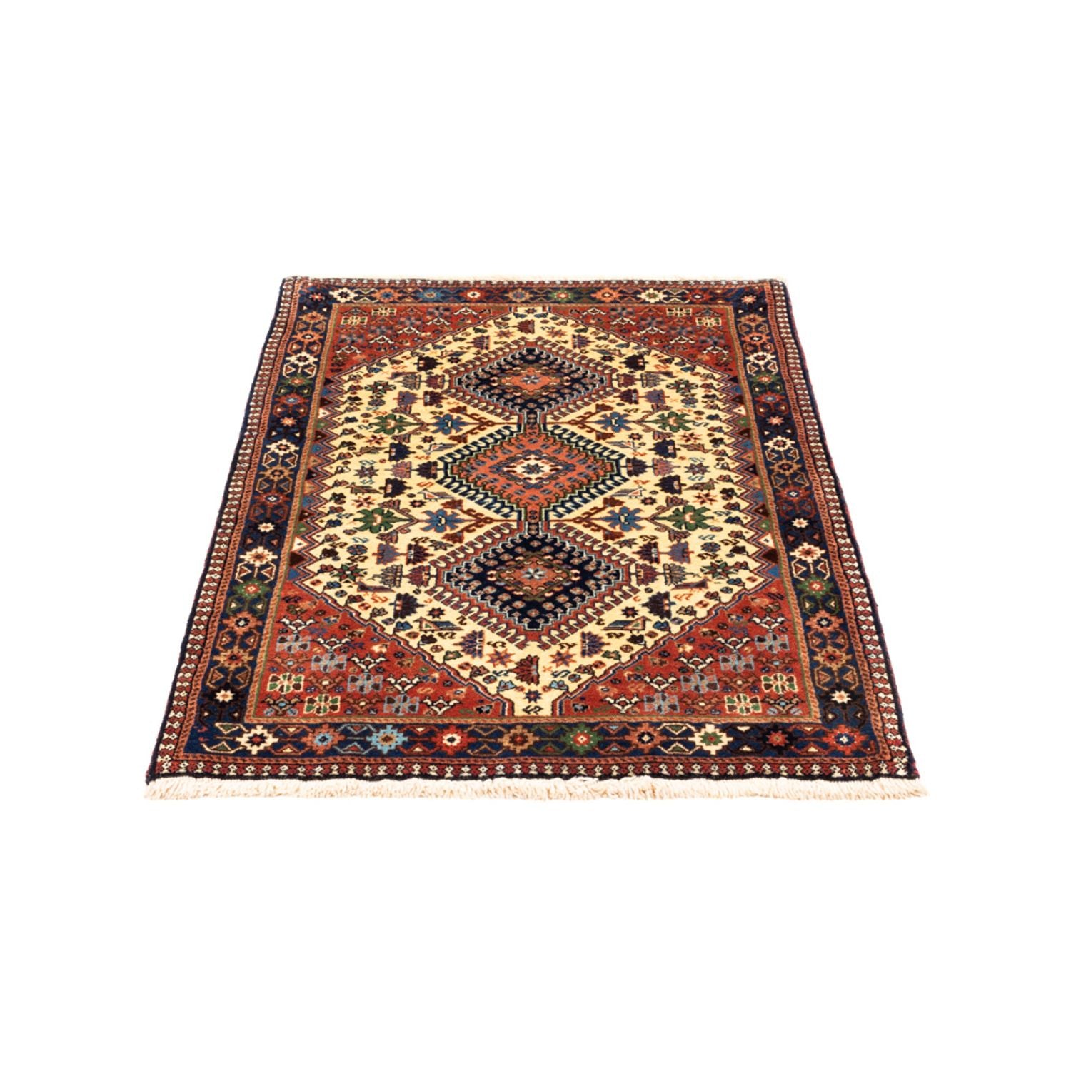 Persisk tæppe - Nomadisk - 130 x 80 cm - creme