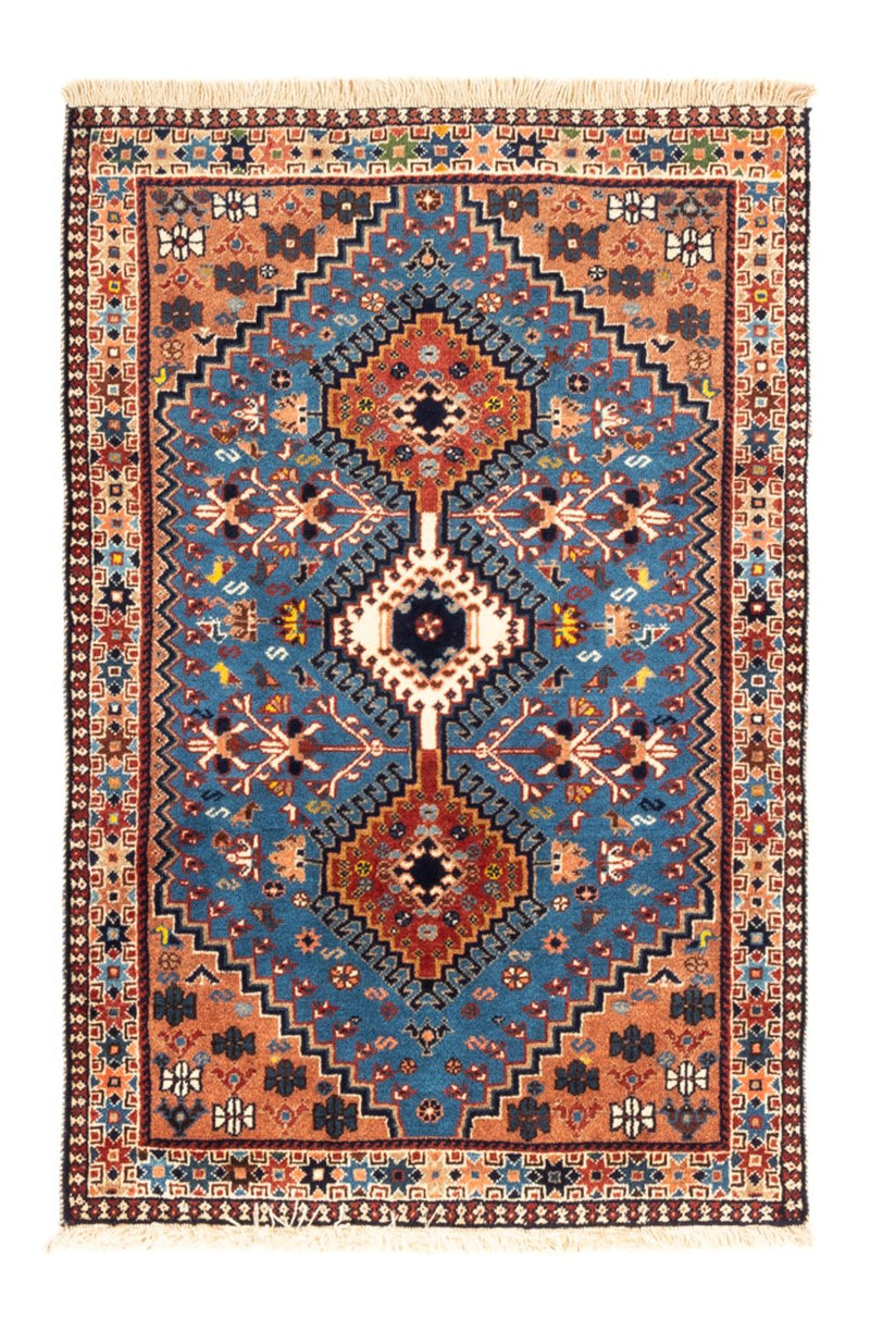 Persisk tæppe - Nomadisk - 122 x 83 cm - blå