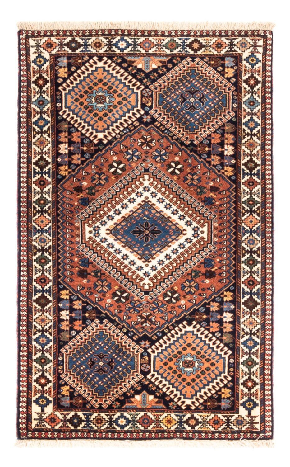 Persisk tæppe - Nomadisk - 127 x 80 cm - rød