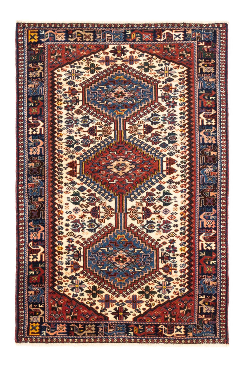 Persisk tæppe - Nomadisk - 122 x 83 cm - creme