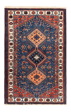 Persisk tæppe - Nomadisk - 127 x 83 cm - blå