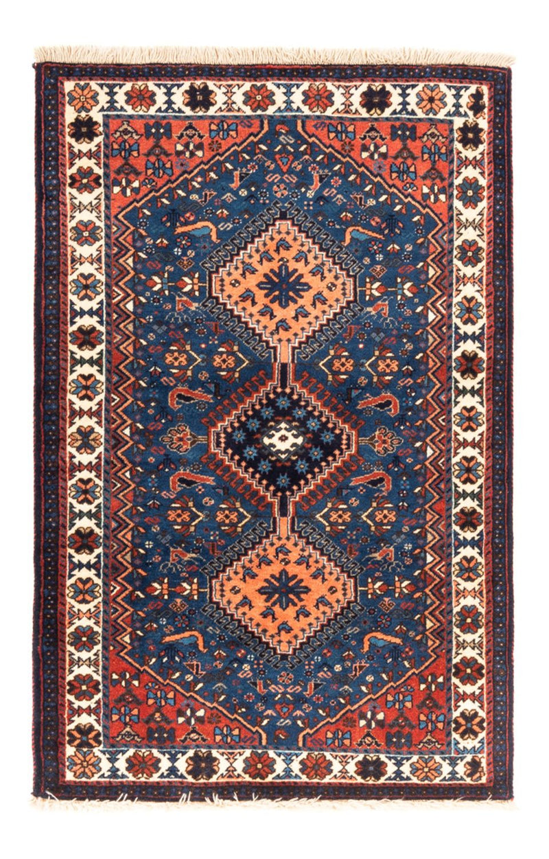 Persisk tæppe - Nomadisk - 127 x 83 cm - blå