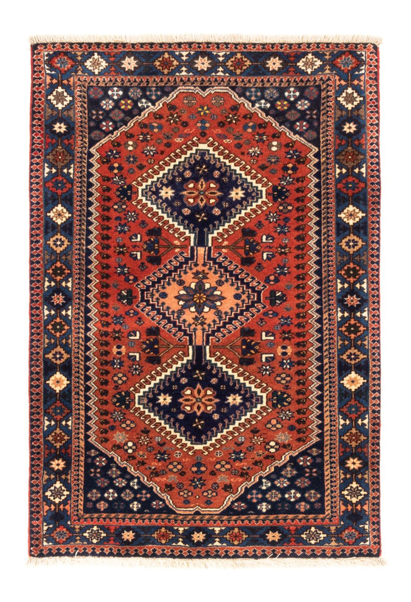Persisk tæppe - Nomadisk - 122 x 84 cm - rød