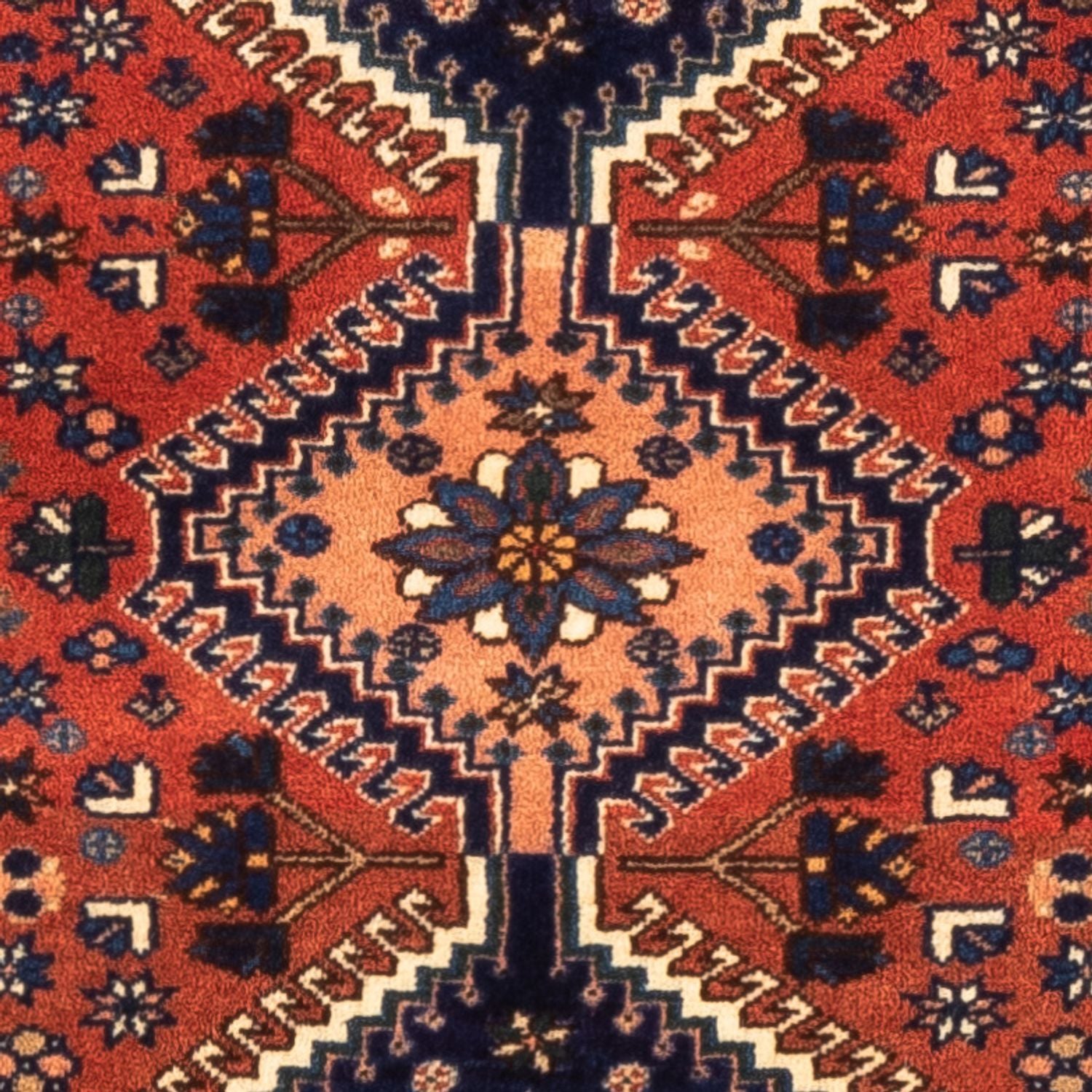 Persisk tæppe - Nomadisk - 122 x 84 cm - rød