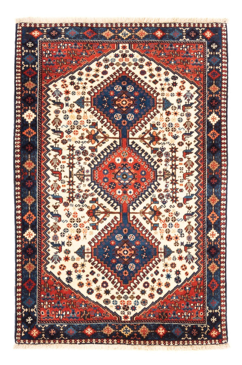 Persisk tæppe - Nomadisk - 128 x 85 cm - creme