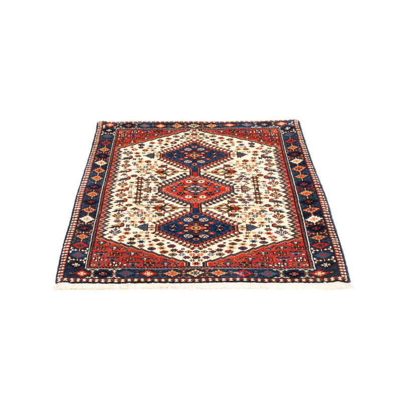 Persisk tæppe - Nomadisk - 128 x 85 cm - creme