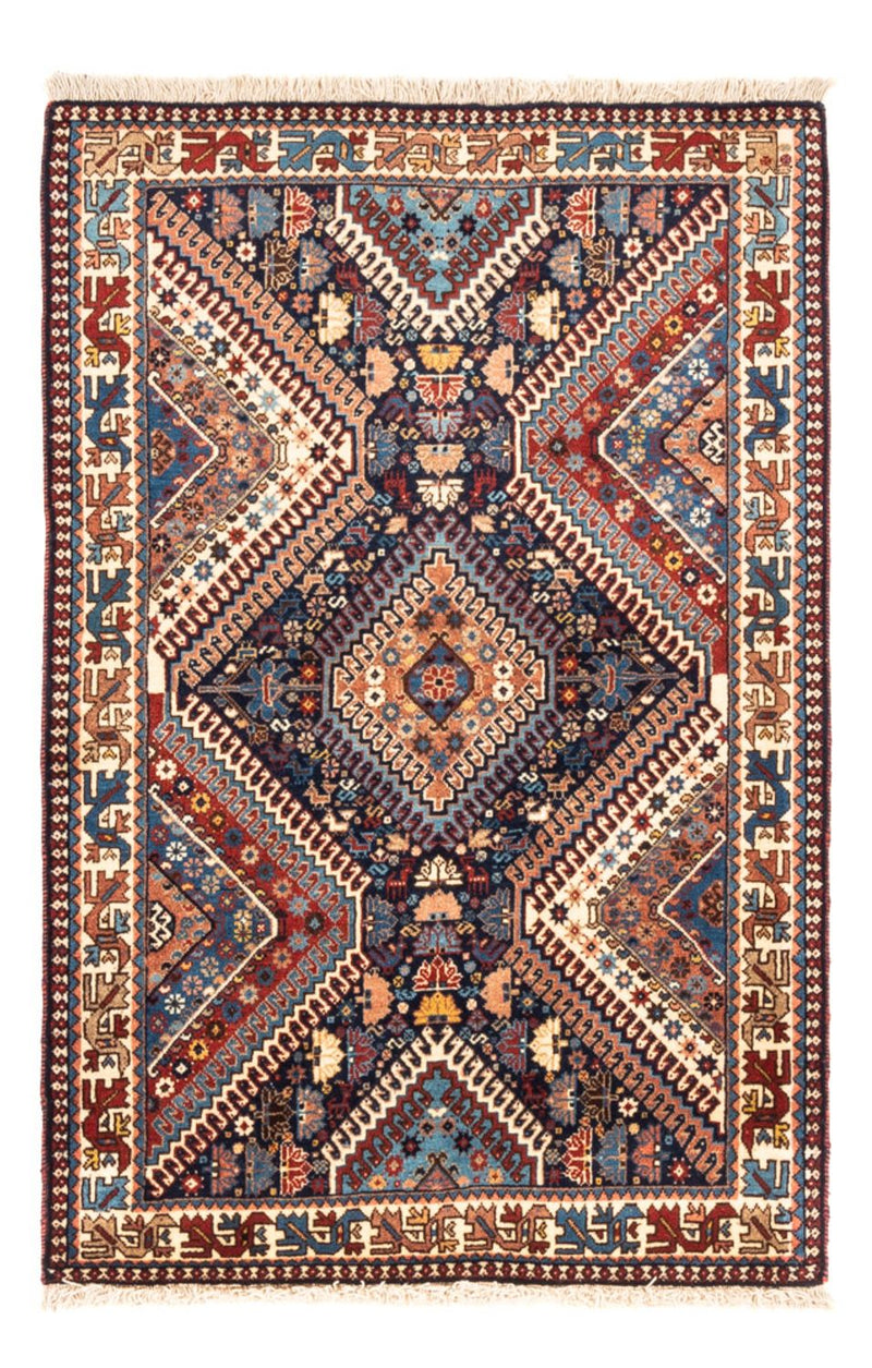 Persisk tæppe - Nomadisk - 128 x 85 cm - mørkeblå