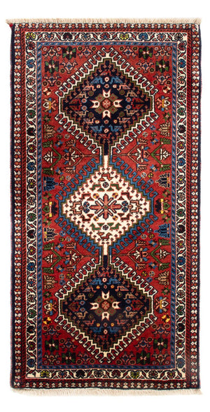 Persisk tæppe - Nomadisk - 106 x 68 cm - rød